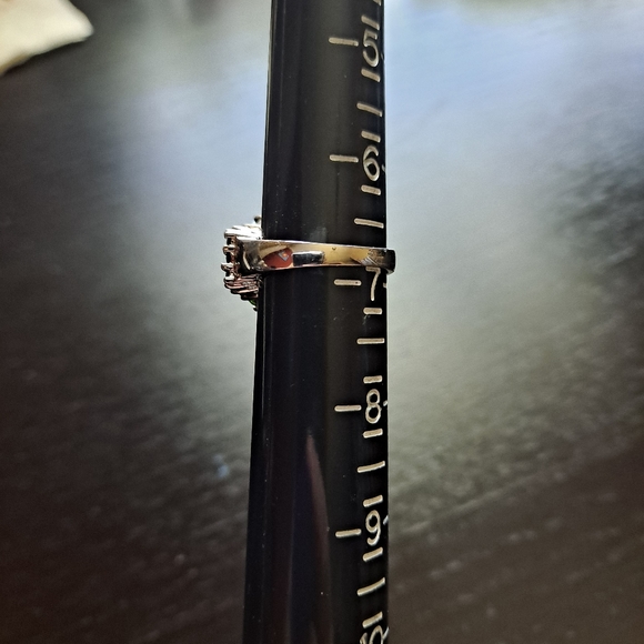 Sterling Silver & Chrome Diopside Ring • size 6.75 - Picture 4 of 9